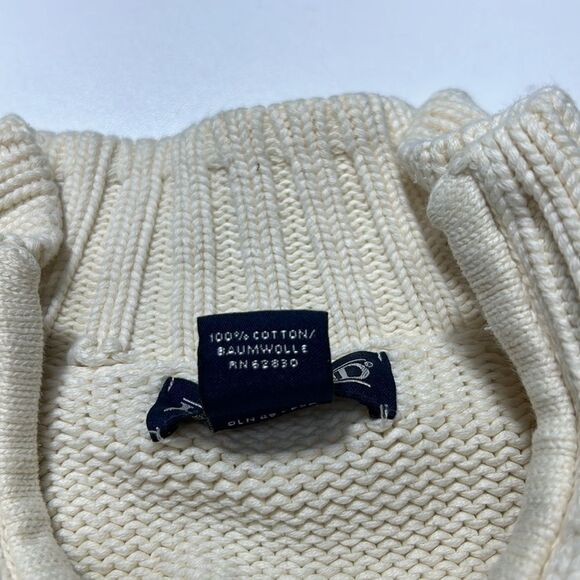 Land’s End White Knit Zip Up Sweater Cardigan Jumper Large - Picture 11 of 11